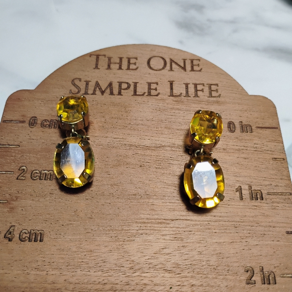 J.Crew Yellow Drop Earrings